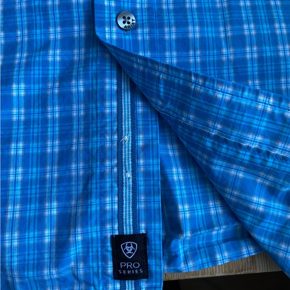 Ariat Pro Series Button Down Short Sleeve Shirt - Picture 3 of 9